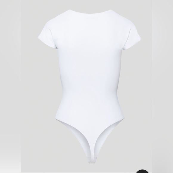 Aritzia square neck bodysuit in deep taupe - Picture 4 of 9